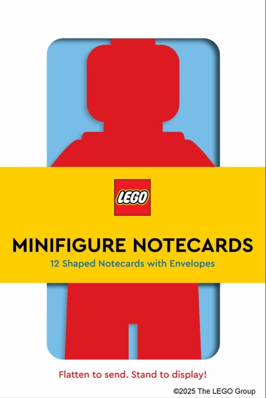 Minifiguurkaartjes: 12 voorgevormde kaarten met enveloppen