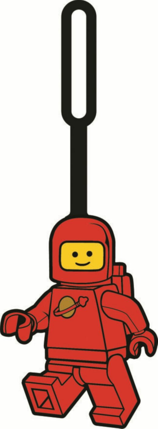 Bagagelabel astronaut - rood