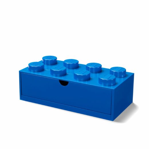 Bureaulade met 8 noppen - blauw
