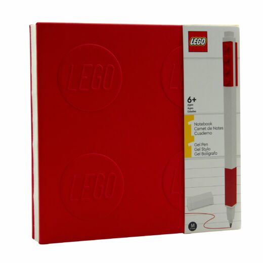 Notitieboekje met gelpen - rood