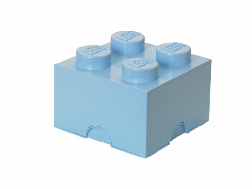 Opbergsteen met 4 noppen - lichtblauw