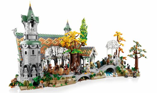 LEGO The Lord of the Rings Rivendell 10316 met gebouwen, bomen en rivier