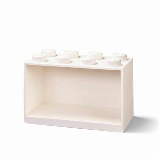 Kastje met 8 noppen - wit