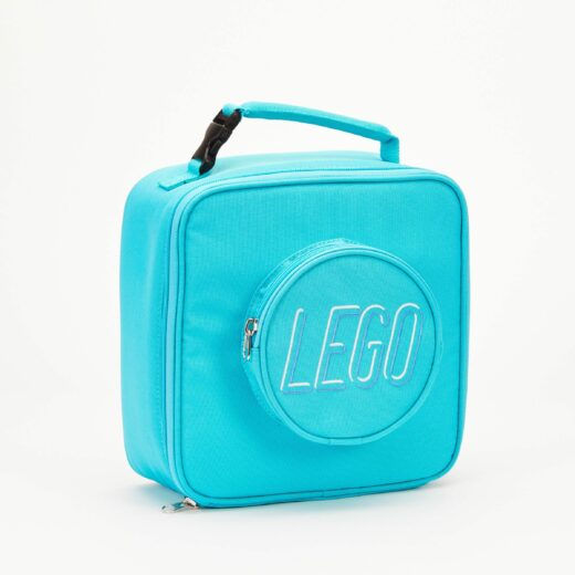 Lunchtas in de vorm van een steen - azuurblauw