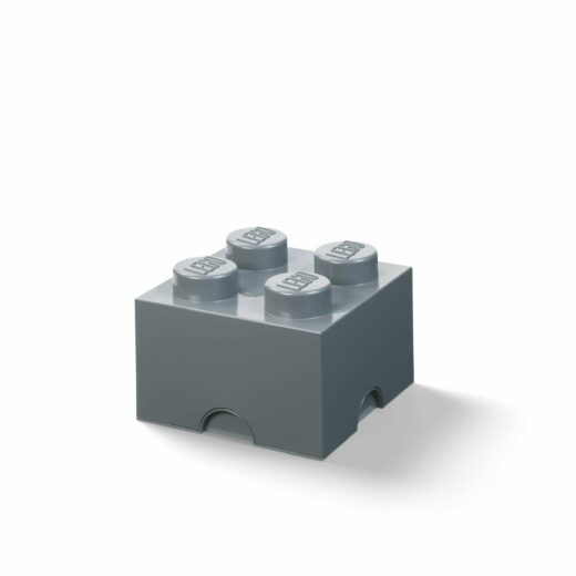 Opbergsteen met 4 noppen - donkergrijs