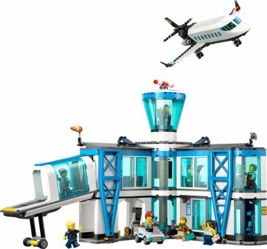 Luchthaven met vliegtuig