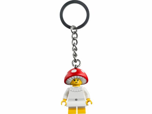 Meisje in paddenstoelenpak sleutelhanger