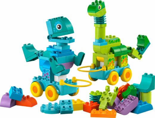 3-in-1 dinosaurussen op wielen