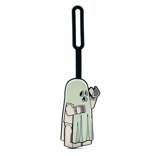 Glow-in-the-dark spook bagagelabel