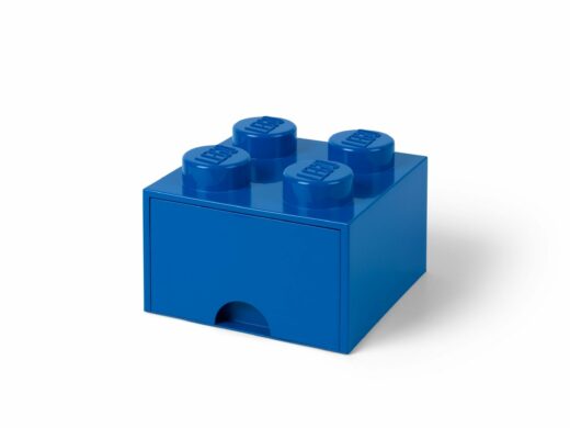 Blauwe opbergsteen met 4 noppen