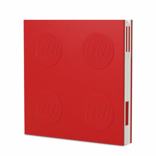 Afsluitbaar notitieboekje met gelpen - rood