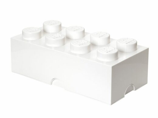 Opbergsteen met 8 noppen - wit