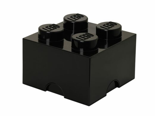 Opbergsteen met 4 noppen - zwart