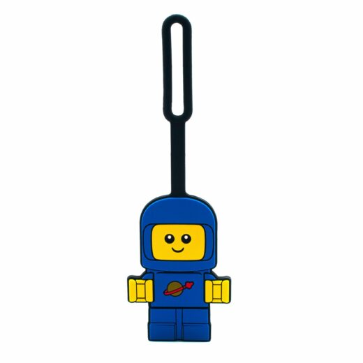 Ruimtebaby bagagelabel - blauw
