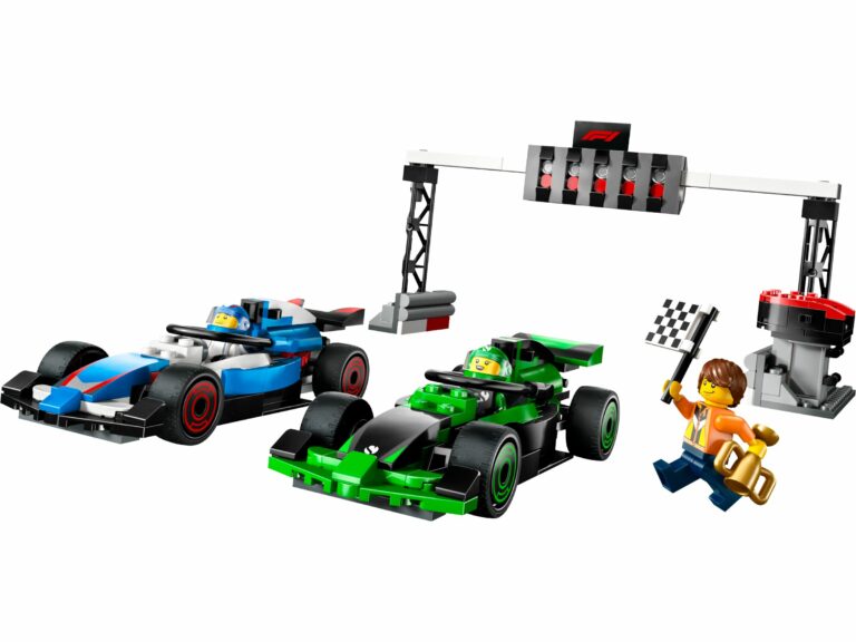 F1 grid met VCARB en Sauber racewagens