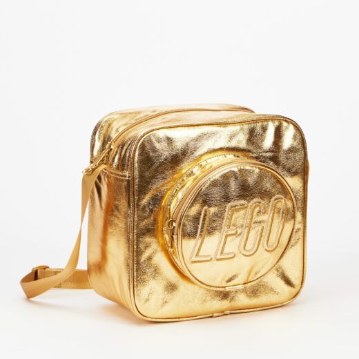 LEGO Crossbodytas in de vorm van een kleine steen - goud