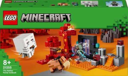 LEGO Minecraft Hinderlaag bij het Nether-portaal 21255